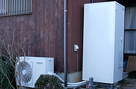 愛知県豊橋市　コロナエコキュート　オール電化設置