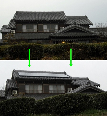 愛知県豊橋市 長州太陽光発電HIT　設置