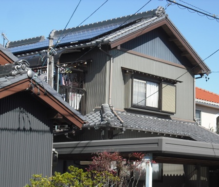 愛知県豊橋市  長州太陽光発電HIT　設置