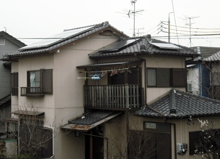 愛知県名古屋市 長州太陽光発電HIT　設置