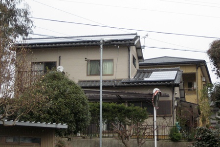愛知県豊橋市  長州産業太陽光発電HIT　設置