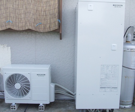 愛知県豊橋市　コロナエコキュート　オール電化設置