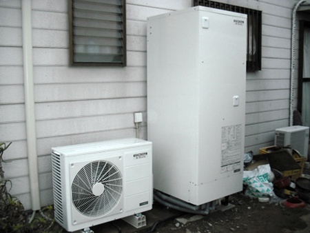 愛知県田原市　コロナエコキュート　オール電化設置