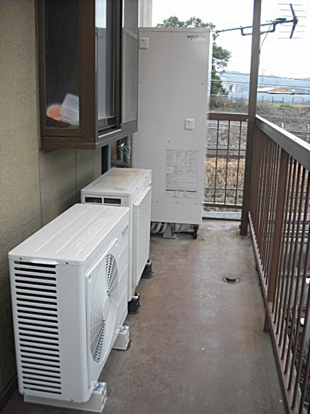 愛知県豊橋市 コロナエコキュート　オール電化設置