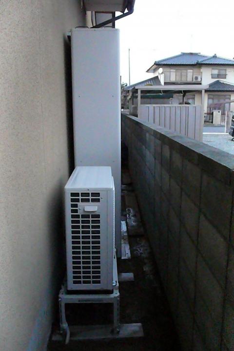 狭いスペースでも設置出来ますよ！【エコキュート工事】【長野県長野市】オール電化・エコ電化ＪＰ【大光電気商会】