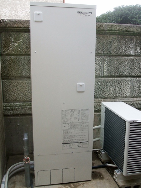 愛知県岡崎市　コロナエコキュート　オール電化設置