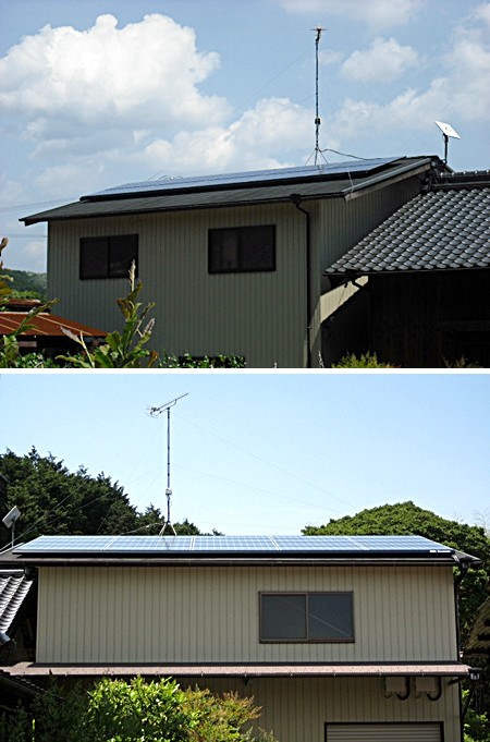 愛知県岡崎市  長州産業　太陽光発電HIT　設置