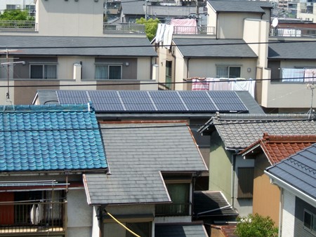 愛知県名古屋市  長州産業太陽光発電HIT　設置