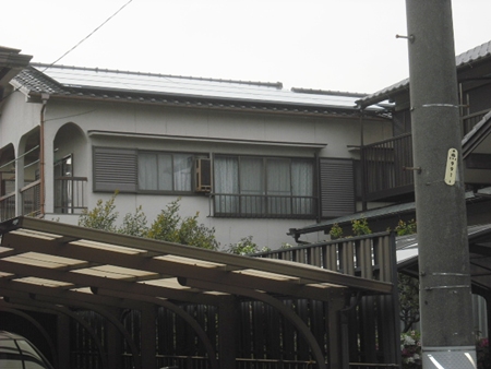 愛知県名古屋市  長州産業太陽光発電HIT　設置