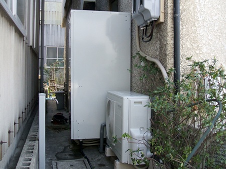 愛知県高浜市　コロナエコキュート　オール電化設置