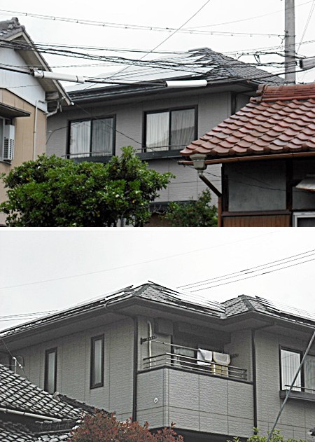 愛知県名古屋市  長州産業太陽光発電HIT　設置