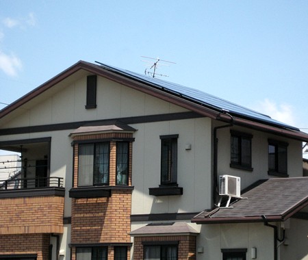 愛知県名古屋市  長州産業太陽光発電HIT　設置