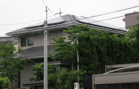愛知県名古屋市  長州産業太陽光発電HIT　設置