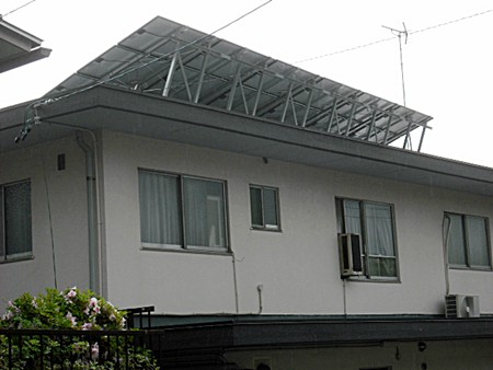 愛知県名古屋市  長州産業太陽光発電HIT　設置