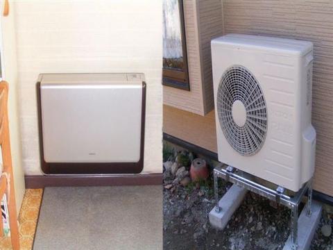 オール電化リフォーム　ヒートポンプエアコン