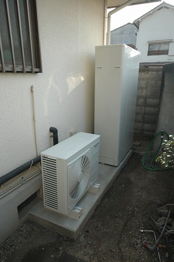 山梨県　甲府市　エコキュート設置　Ａ様邸