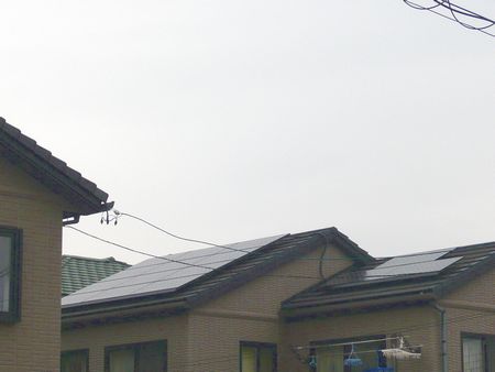 愛知県　太陽光発電システム　HIT設置