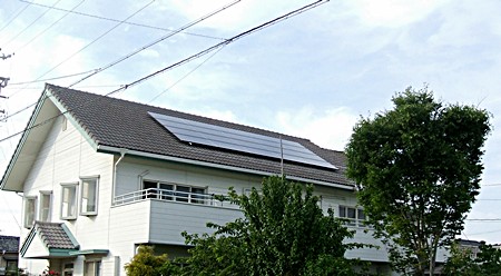 愛知県田原市 　長州産業　太陽光発電HIT　設置
