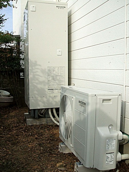 愛知県田原市　コロナエコキュート　オール電化設置