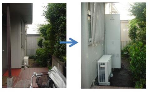 相模原市　Ｈ様邸温水器撤去＋エコＩＨ工事?