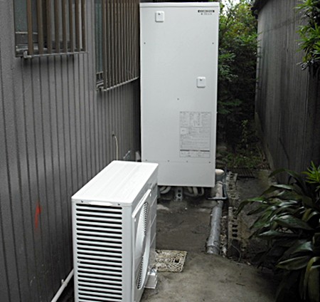 愛知県海部郡　コロナエコキュート　オール電化設置