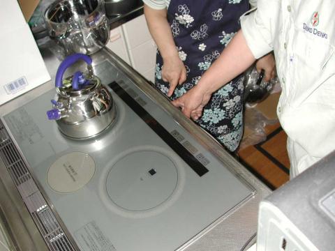 タッチセンサーです【IHクッキングヒーター工事】【長野県長野市】オール電化・エコ電化ＪＰ【大光電気商会】