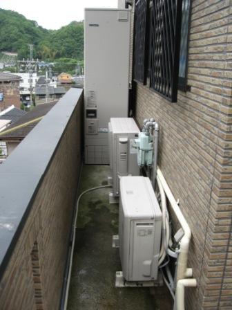 珍しいベランダ設置