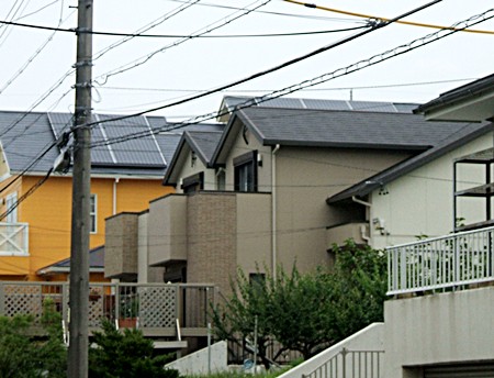 愛知県名古屋市  長州産業太陽光発電HIT　設置