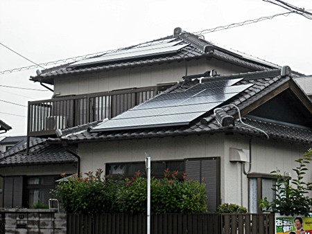 愛知県刈谷市  長州産業　太陽光発電HIT　設置