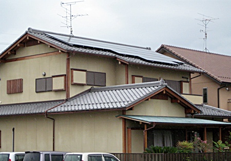 岐阜県岐阜市　サンヨー太陽光発電HIT設置