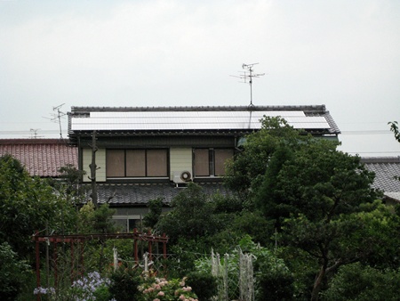 岐阜県羽島市　サンヨー太陽光発電HIT設置