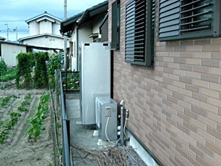 愛知県江南市　長州エコキュート　オール電化設置