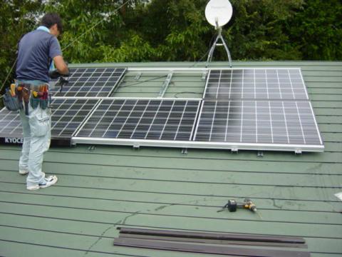 静岡県田方郡函南町太陽光発電システム工事！