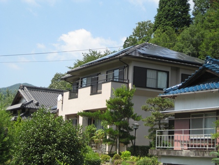 愛知県豊田市 　長州産業　太陽光発電HIT　設置