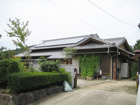 愛知県岡崎市  5.04kw　長州太陽光発電HIT　設置