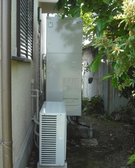 愛知県海部郡　コロナエコキュート　オール電化設置