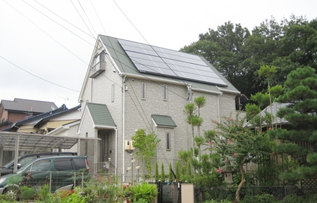 愛知県岡崎市  長州産業　太陽光発電HIT　設置