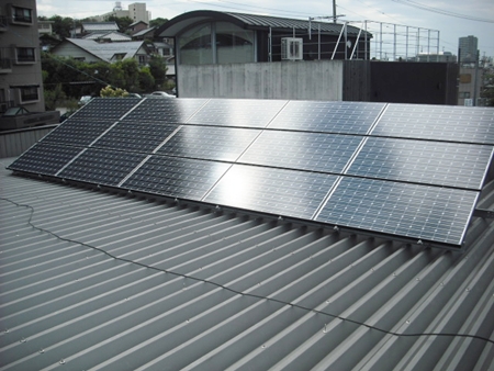 愛知県岡崎市  長州産業　太陽光発電HIT　設置