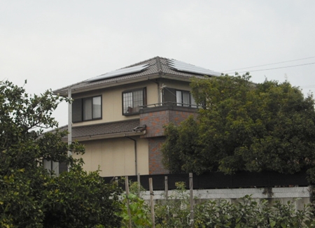 愛知県幡豆郡  長州産業　太陽光発電HIT　設置