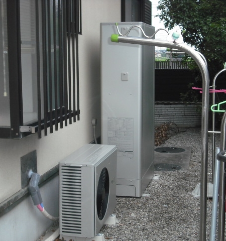 愛知県幡豆郡　コロナエコキュート　オール電化設置