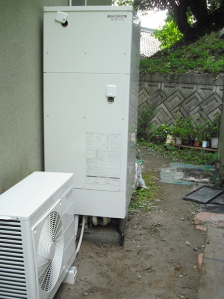 愛知県豊田市　コロナエコキュート　オール電化設置