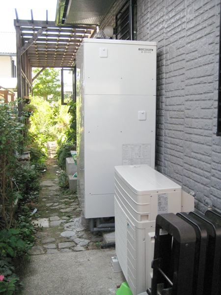 愛知県岡崎市　プレミアムエコキュート　オール電化設置