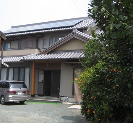 愛知県西尾市  4.92kw  長州太陽光発電HIT　設置