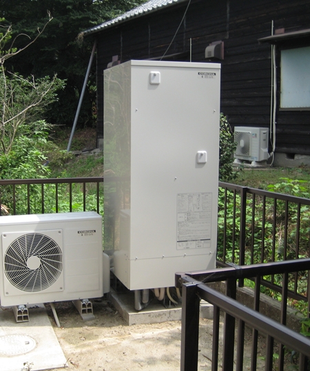 愛知県西尾市　コロナエコキュート　オール電化設置