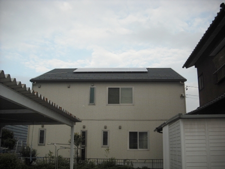 岐阜県岐阜市　サンヨー太陽光発電HIT設置
