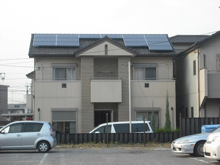 愛知県岡崎市  長州産業　太陽光発電HIT　設置