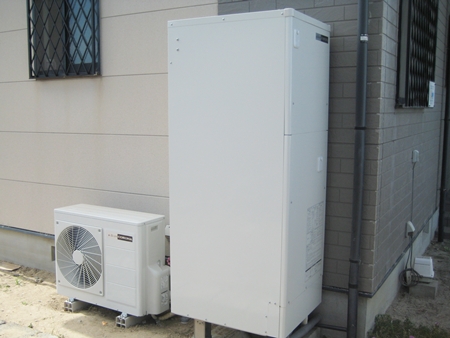 愛知県西尾市　プレミアムエコキュート　オール電化設置