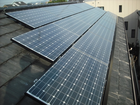 愛知県西尾市  長州太陽光発電HIT　設置