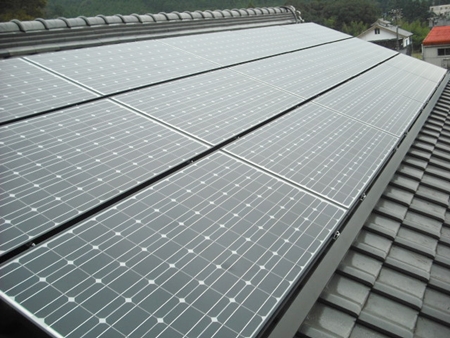 愛知県岡崎市  長州産業　太陽光発電HIT　設置