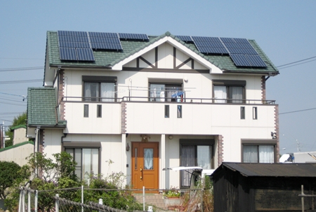 愛知県西尾市  長州太陽光発電HIT　設置